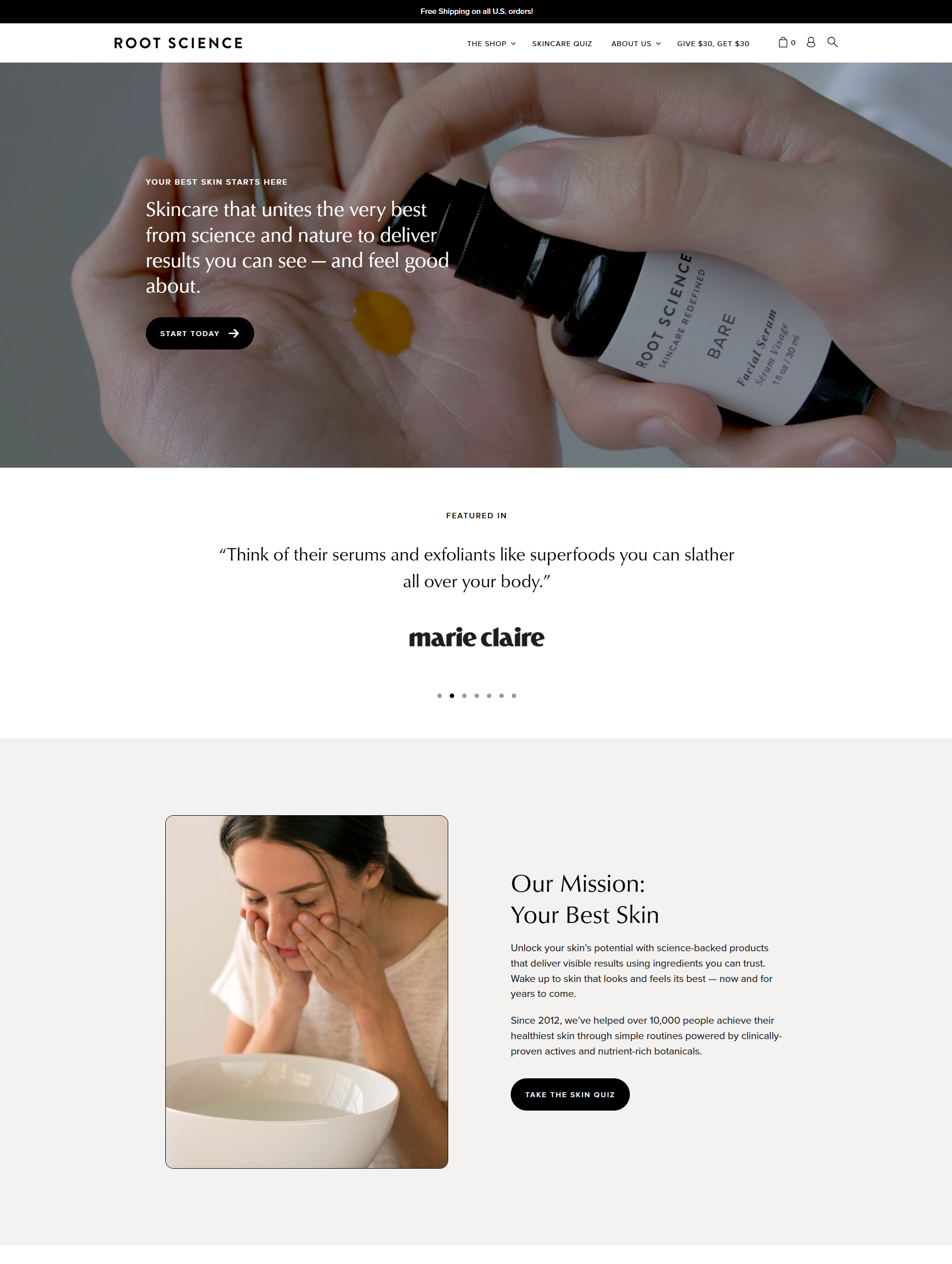 Root Science WooCommerce Store